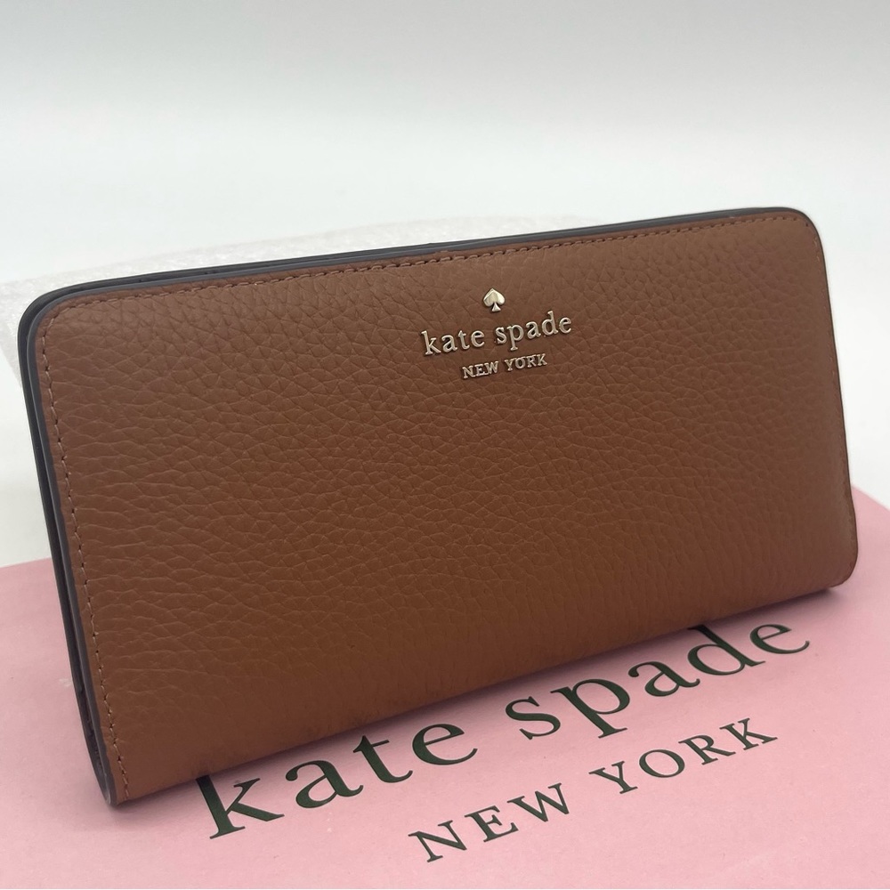 Kate Spade Dumpling Pebbled Leather Slim Bifold Wallet